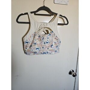 Fabletics Medium Impact Sports Bra Womens XL Mesh Strap Active‎